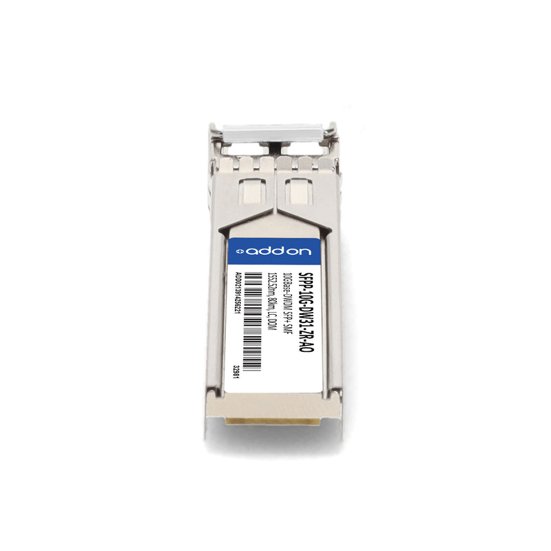 AddOn Juniper SFPP-10G-DW31-ZR Compatible 10GBase-DWDM SFP+ Transceiver (1552.52nm, 80km, LC, DOM, TAA)