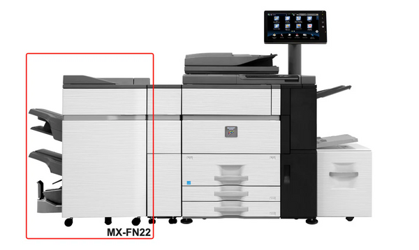 Sharp MXFN22 Saddle Stitch Finisher with 100-Sheet Stapling