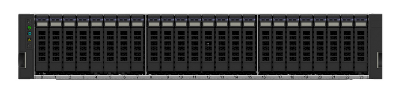 WD Ultrastar 1ES1610 SE2U24-24 2U Flash Storage Platform - 6.4TB x24 SAS SSDs - Mini-SAS HD