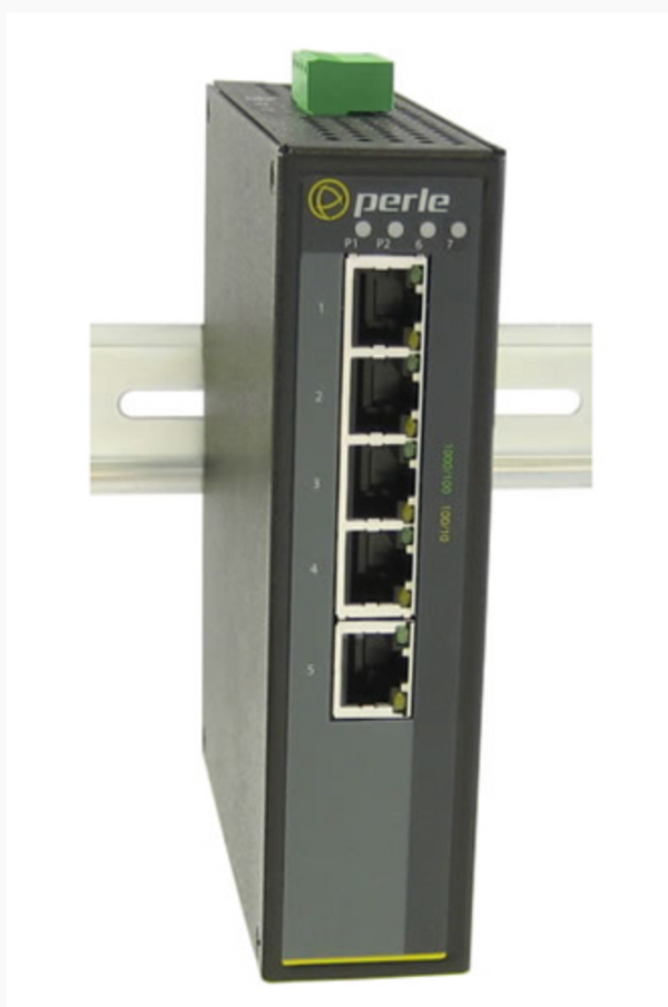 Perle IDS-105G-S1SC80U Industrial Ethernet Switch – 5 RJ45 + 1 Gigabit BX SC (80 km)