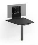 Salamander Designs Unifi™ Huddle Lite 40" Single Display Table, Satin Black
