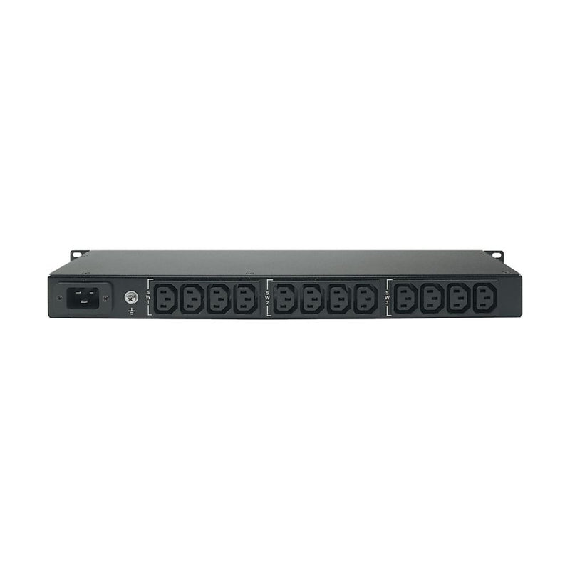 Eaton TPC2365-R REPO Rack PDU, 1U, 3.84 kW, 100–240V, 16A, C20 Inlet, 12 C13, Horizontal Mount, Standard Remote