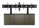 AVTEQ Thin 3-Bay Technology Credenza with Integrated Display Mount (Veneer)