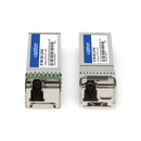 AddOn 10-Pair Ubiquiti® UF-SM-10G-S-20 Compatible TAA 10GBase-BX SFP+ Transceiver (SMF, 1270nmTx/1330nmRx & 1330nmTx/1270nmRx, 10km, LC, DOM)