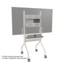 Chief Voyager Manual Height Adjustable AV Cart – White (LSCUW)