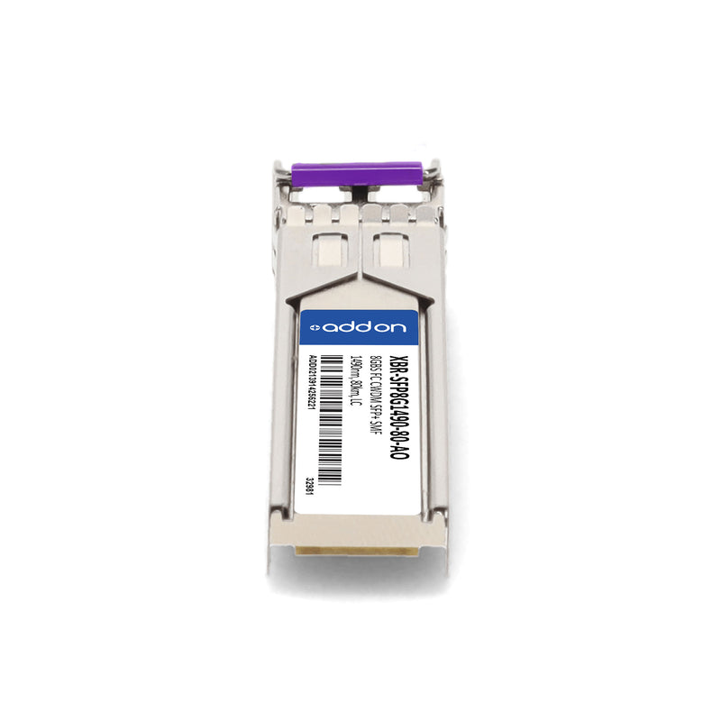 AddOn Brocade® XBR-SFP8G1490-80 Compatible TAA 8GBase-CWDM Fibre Channel SFP+ Transceiver (SMF, 1490nm, 80km, LC)