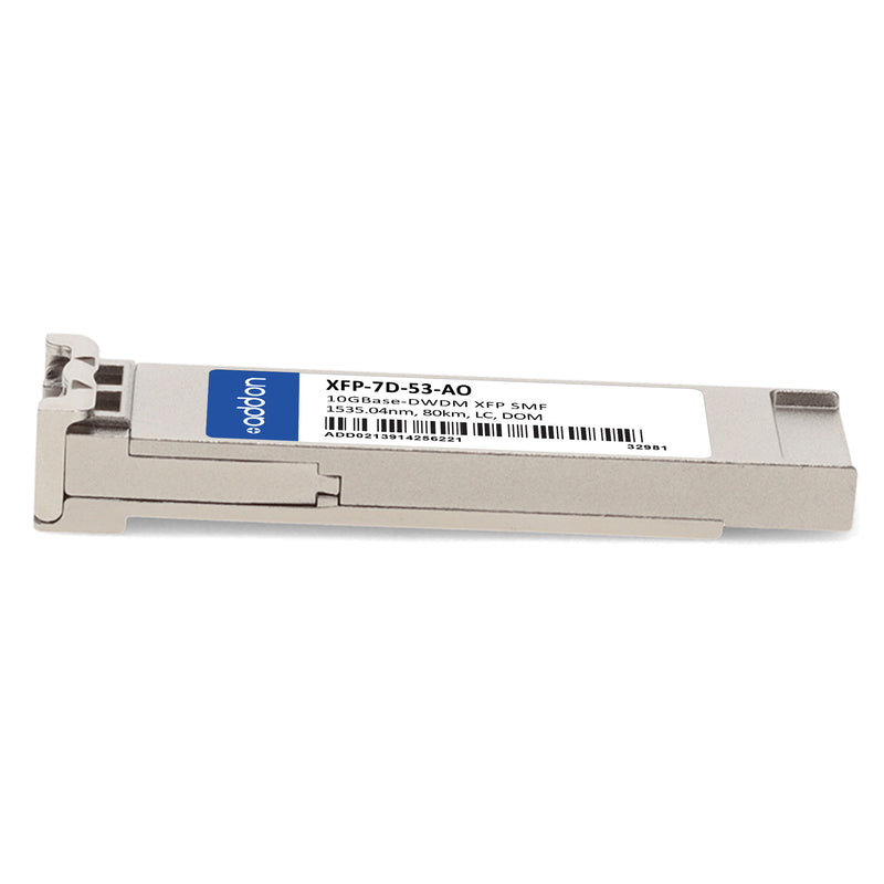 AddOn Rad® XFP-7D-53 Compatible TAA 10GBase-DWDM XFP Transceiver (1535.04nm, 80km, LC, DOM, SMF, 100GHz)