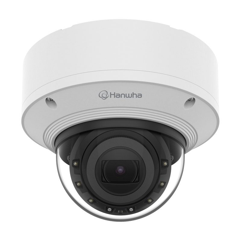 Hanwha Vision XND-8093RV 6MP AI IR Dome Camera (Motorized Varifocal 10.9–29mm)