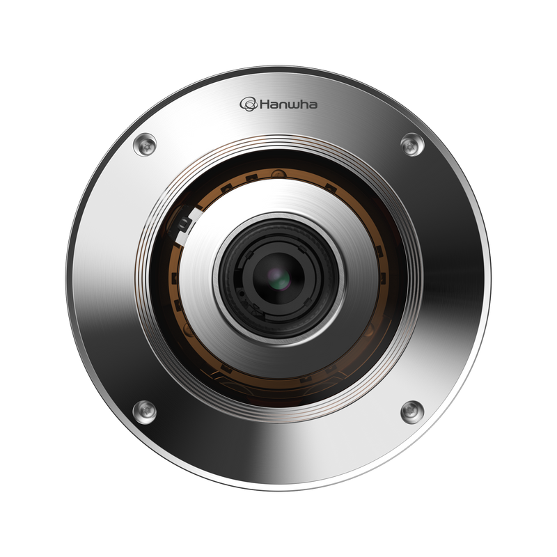 Wisenet XNF-9010RS 12MP Stainless Steel Fisheye Network Camera – Silver – TAA