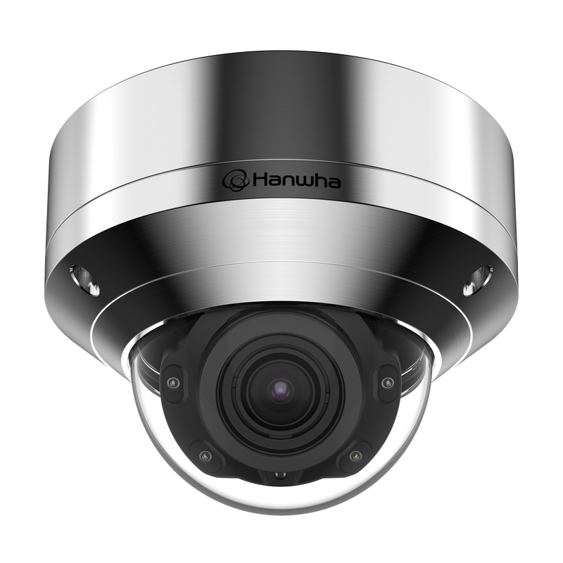 Hanwha XNV-8080RSA 5MP Stainless Steel Outdoor IR Dome Network Camera