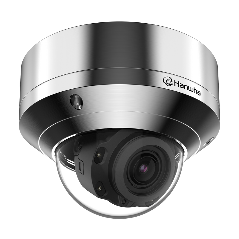 Hanwha XNV-8080RSA 5MP Stainless Steel Outdoor IR Dome Network Camera
