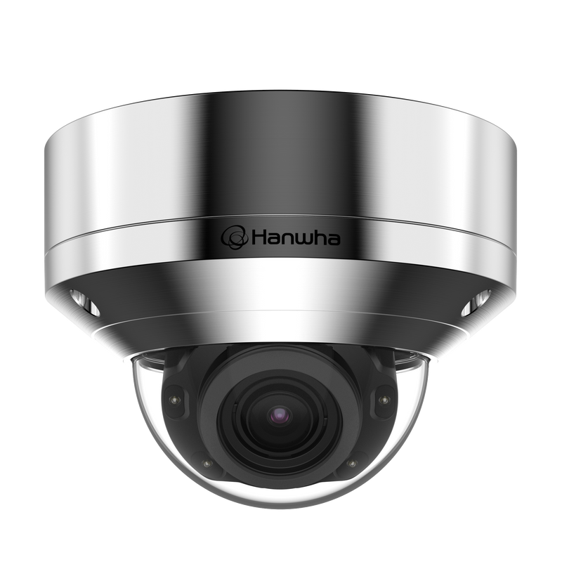 Hanwha XNV-8080RSA 5MP Stainless Steel Outdoor IR Dome Network Camera