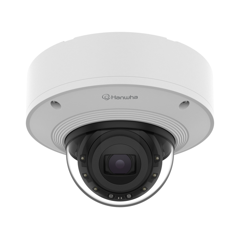 Hanwha Vision XNV-8093R 6MP AI IR Outdoor Vandal-Resistant Dome Camera