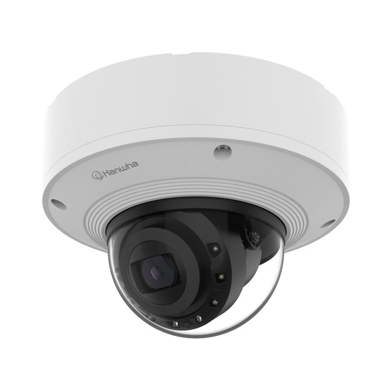 Hanwha Vision XNV-8083R 6MP AI IR Vandal-Resistant Dome Camera