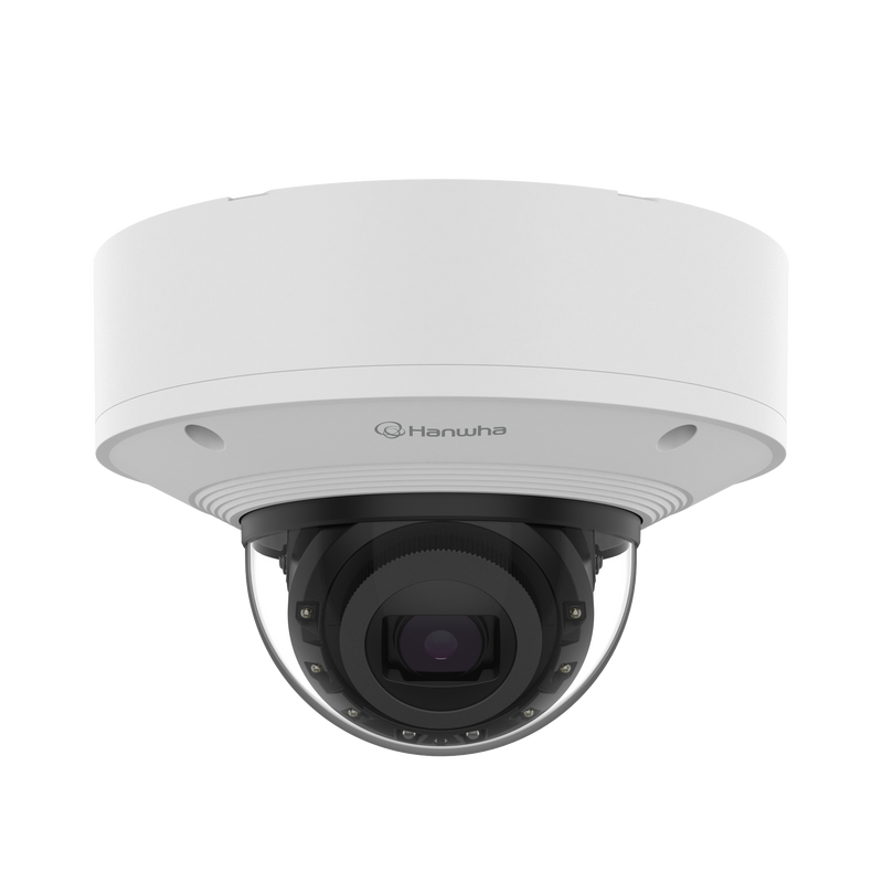 Hanwha Vision XNV-8093R 6MP AI IR Outdoor Vandal-Resistant Dome Camera