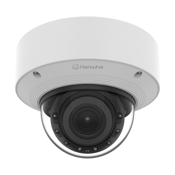 Wisenet XNV-C9083R 4K AI IR Vandal Dome Network Camera – Motorized Varifocal, IP66/IP67, IK10