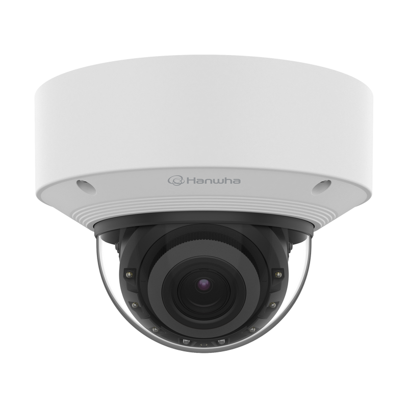 Wisenet XNV-C9083R 4K AI IR Vandal Dome Network Camera – Motorized Varifocal, IP66/IP67, IK10