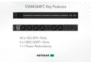 NETGEAR M4300 44-Port 10G Fiber Managed Switch with Advanced Layer 3 and TAA Compliance (XSM4344FC-TAANES)