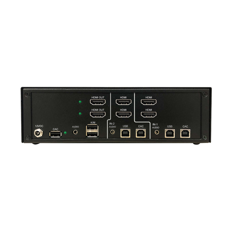 Eaton Tripp Lite B002-H2AC2-N4 2-Port Dual Head HDMI Secure KVM Switch, NIAP PP4.0, 4K, CAC, TAA-Compliant