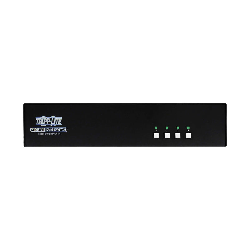 Eaton Tripp Lite B002-H2AC4-N4 4-Port Dual-Head HDMI NIAP PP4.0 Secure KVM Switch with CAC, Audio & TAA Compliance