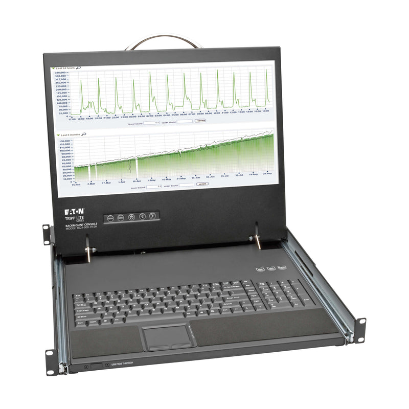 Eaton Tripp Lite B021-000-19-SH 1U Short-Depth Rackmount Console with 19" LCD Display and USB/PS2 Support