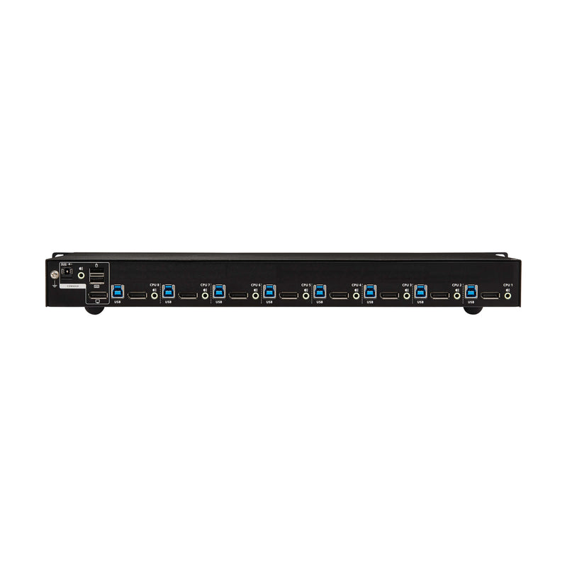Eaton Tripp Lite B024-DPU08 8-Port DisplayPort USB KVM Switch, 4K 60Hz, 1U Rack-Mount, TAA-Compliant