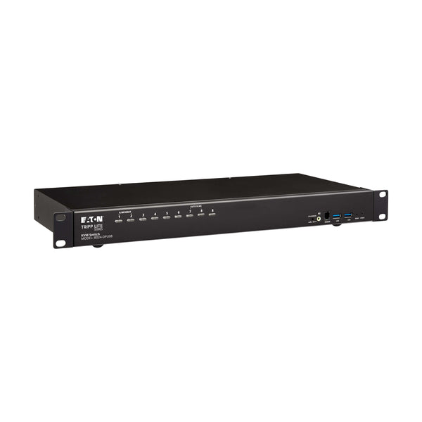 Eaton Tripp Lite B024-DPU08 8-Port DisplayPort USB KVM Switch, 4K 60Hz, 1U Rack-Mount, TAA-Compliant