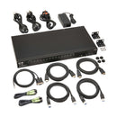 Eaton B024-H4U16 16-Port 4K HDMI/USB KVM Switch with 2-Port USB 3.2 Hub, 1U Rack-Mount, TAA Compliant