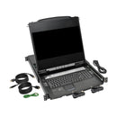 Tripp Lite B030-008-17-IP NetDirector 8-Port 1U Rack-Mount Console HDMI KVM Switch with 17" LCD and IP Remote Access, Dual Rail, TAA-Compliant