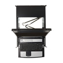 Eaton Tripp Lite NetDirector 16-Port DisplayPort KVM Switch Console with 17" LCD, Dual Rail, 1U Rack-Mount, TAA