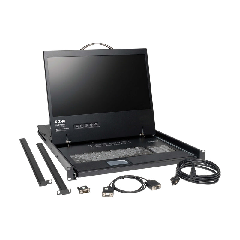 Eaton Tripp Lite B040-016-19 NetController 16-Port 1U Rackmount Console KVM Switch with 19” LCD (TAA Compliant)