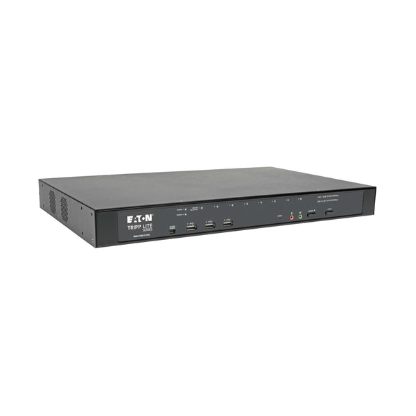 Eaton Tripp Lite NetDirector B064-008-01-IPG 8-Port Cat5 KVM over IP Switch with Virtual Media, Dual Power, 1 Local & 1 Remote User, 1U Rackmount, TAA