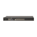 Eaton 16-Port Cat5e KVM over IP Switch - 4 Users, Virtual Media, HDMI/VGA Output, 1U Rack-Mount, TAA Compliant (B064-016-04-IPH)