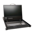 Eaton Tripp Lite NetCommander 8-Port 1U Rack-Mount Cat5 KVM over IP with 19" LCD, 1 Local + 1 Remote User, TAA