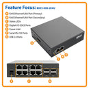 Tripp Lite B093-008-2E4U 8-Port Serial Console Server, Dual GbE, USB, TAA