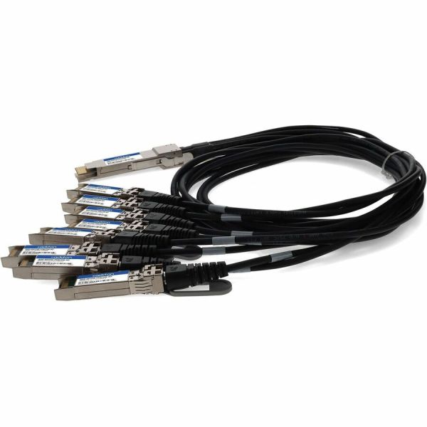 AddOn MSA and TAA Compliant 400GBase-CU QSFP-DD 400G to 8xSFP56 Direct Attach Cable (Passive Twinax, 2m)