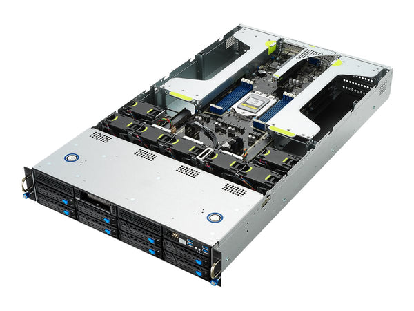 ASUS ESC4000A-E10-WOCPU044Z 2U Rackmount GPU Server – AMD EPYC 7002, PCIe 4.0, OCP 3.0, Dual LAN, Hot-Swap Bays