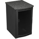 MIDAT BGR-25SA32MDK-E2 Rolling Presentation Rack with Midnight Stone Top MIDAT
