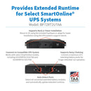 Eaton Tripp Lite SmartOnline BP72RT2UTAA 72V Extended Battery Module, 2U Rack/Tower, TAA Compliant