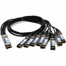 AddOn MSA and TAA Compliant 400GBase-CU QSFP-DD 400G to 8xSFP56 Direct Attach Cable (Passive Twinax, 2.5m)