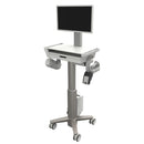 Ergotron C50-3500-0 Light-Duty CareFit Slim 2.0 LCD Medical Cart, No Drawer
