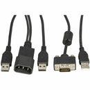 Vertiv Avocent LRA185KMM-G01 18.5" TAA 1U Rackmount KVM Console – 8-Port LCD