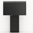 Salamander Designs STR170/FH1/BO/BK Strut70 Single Mount Display Stand – Black Oak Front, Black Trim