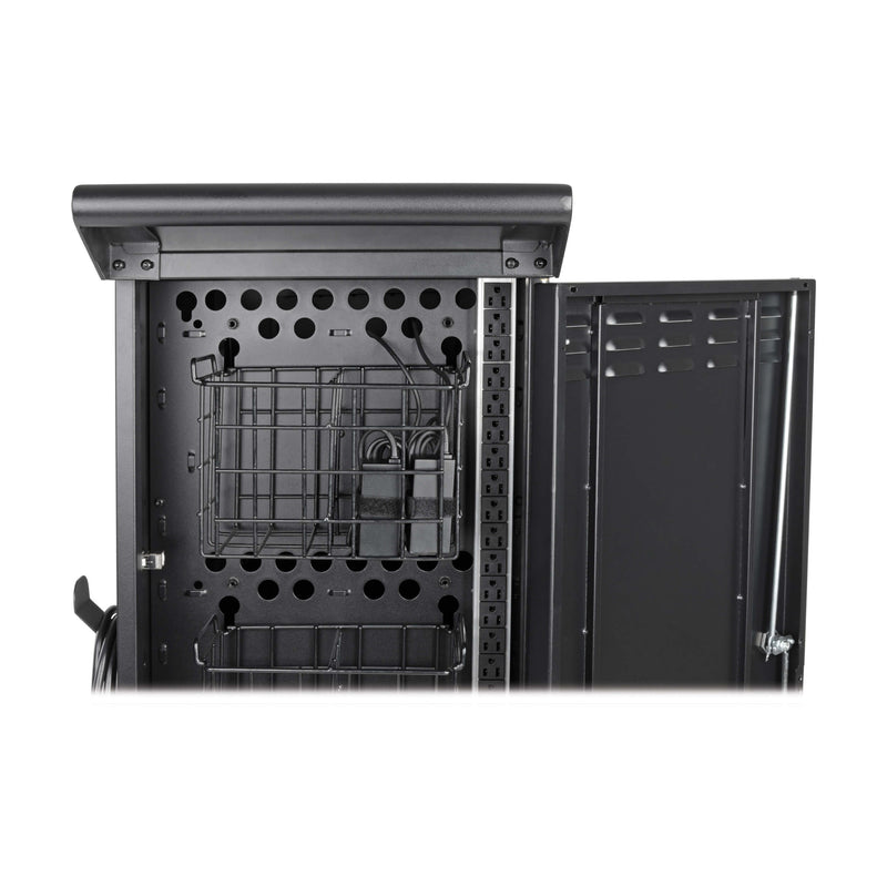 Eaton CSC27AC 27-Device AC Charging Cart – 120V, NEMA 5-15P, Steel, Black