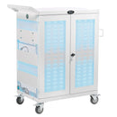 Eaton Tripp Lite Safe-IT 32-Device UV Charging Cart, Hospital-Grade, White