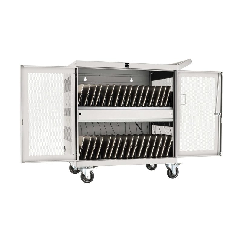 Eaton Tripp Lite CSC32USBW 32-Device USB Charging Station Cart – White