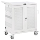 Eaton Tripp Lite Safe-IT Hospital-Grade UV Charging Cart, 32 USB Ports, Antimicrobial, White