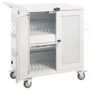 Eaton Tripp Lite Safe-IT Hospital-Grade UV Charging Cart, 32 USB Ports, Antimicrobial, White