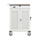 Eaton Tripp Lite Safe-IT 36-Device UV Mobile Charging Cart, 120V, Antimicrobial, Wood-Grain Top – White