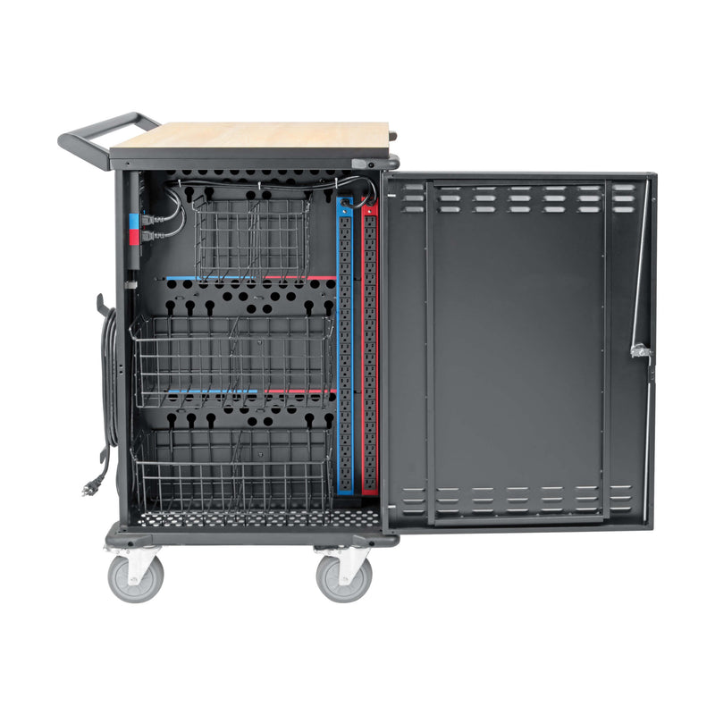 Eaton CSC45AC 45-Device AC Mobile Charging Cart for Laptops & Chromebooks, 120V, NEMA 5-15P, Black